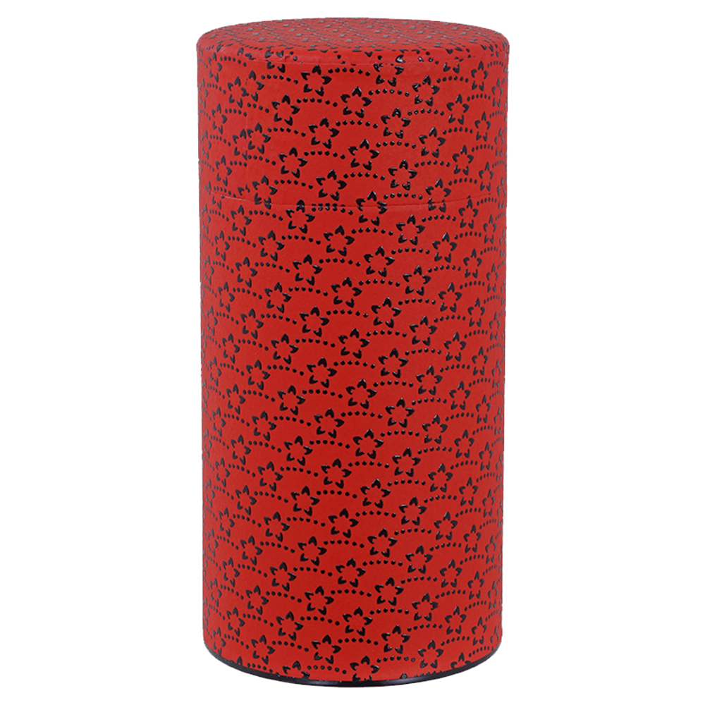 Picture of JP Tea Container SS Flower Red (200g.)