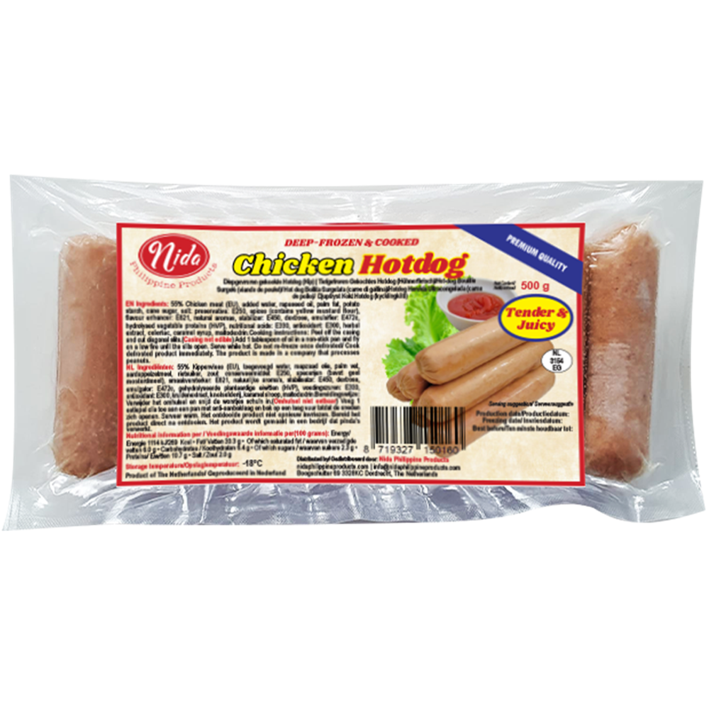 Picture of NL | Nida | Hotdog Chicken (9 sausages) | 20x500g.
