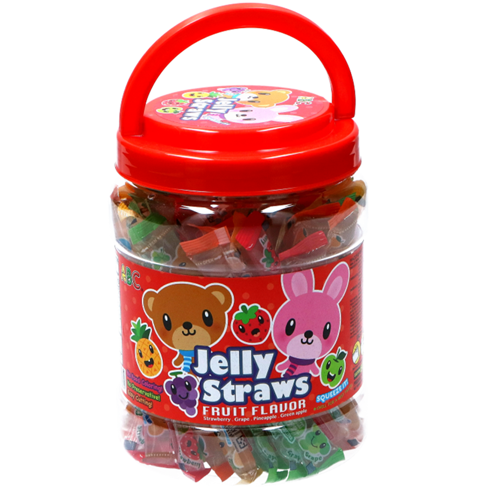 Picture of TW | ABC | Bear and Bunny Jelly Straw - Different Flavors | 6x800g.