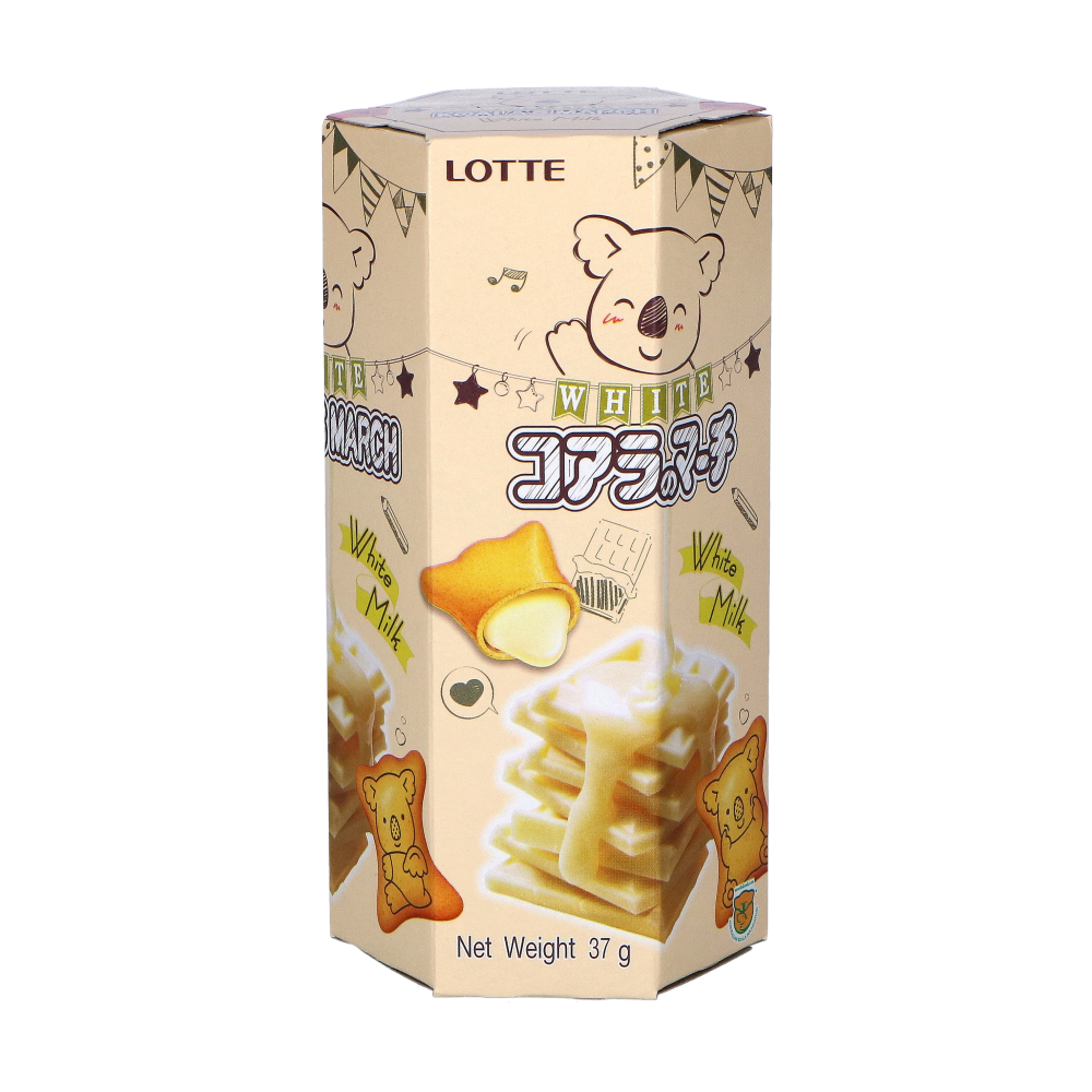 Picture of TH | LOTTE | Koala's March White Milk Cream Biscuit | 8x6x37g.