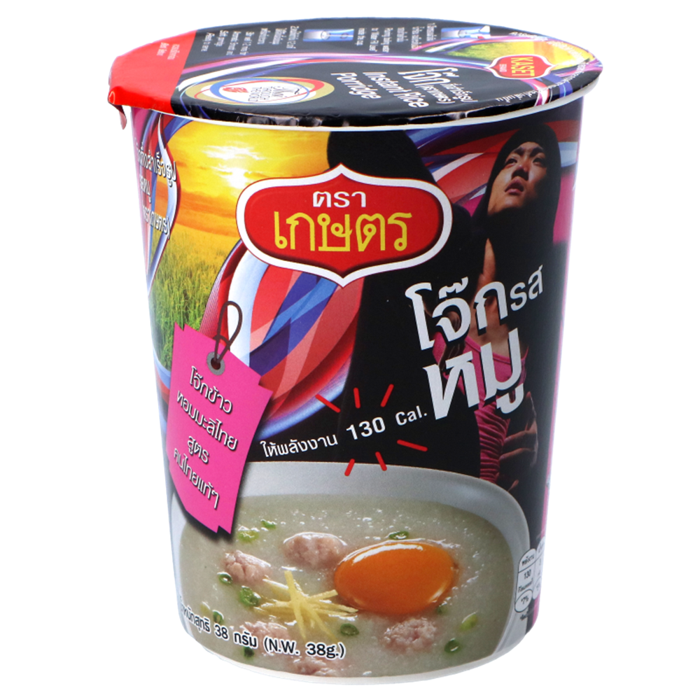 Picture of TH | Kaset | Instant Rice Porridge Pork Flavor (Cup) | 12x38g.