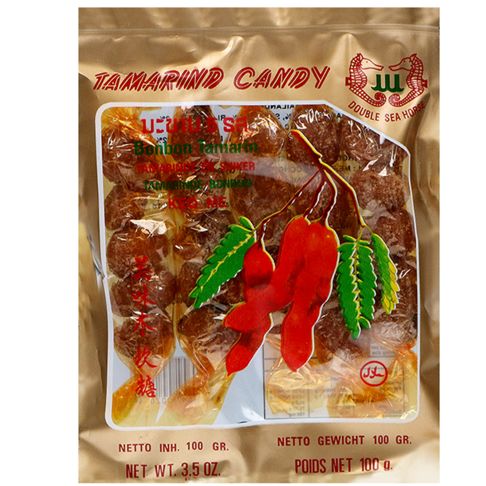 Picture of TH | Seahorse | Tamarind Candy Seedless Grass Pepper Hot | 100x100g.
