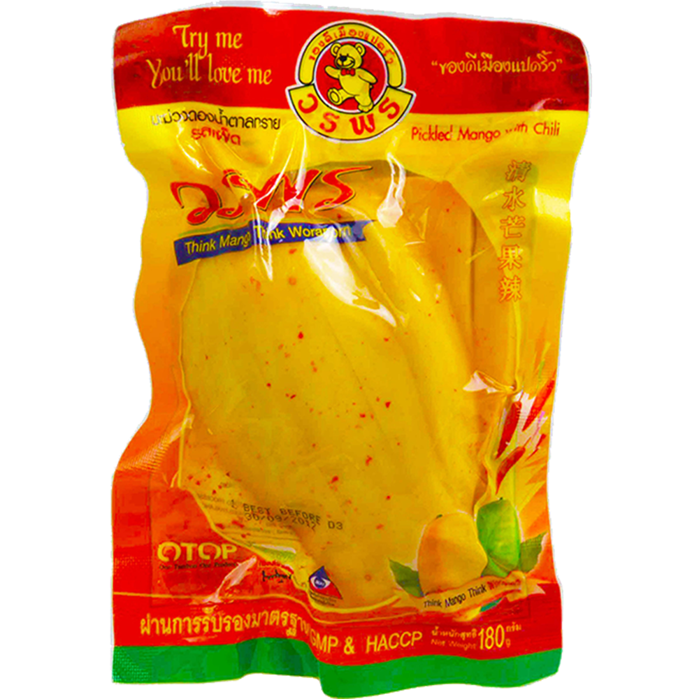 Picture of TH | Woraporn | Pickled Mango Snack with Chilli | 30x180g. 
