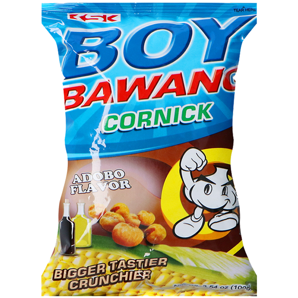 Picture of PH | Boy Bawang | Corn Snack Adobo Flavor | 40x100g.