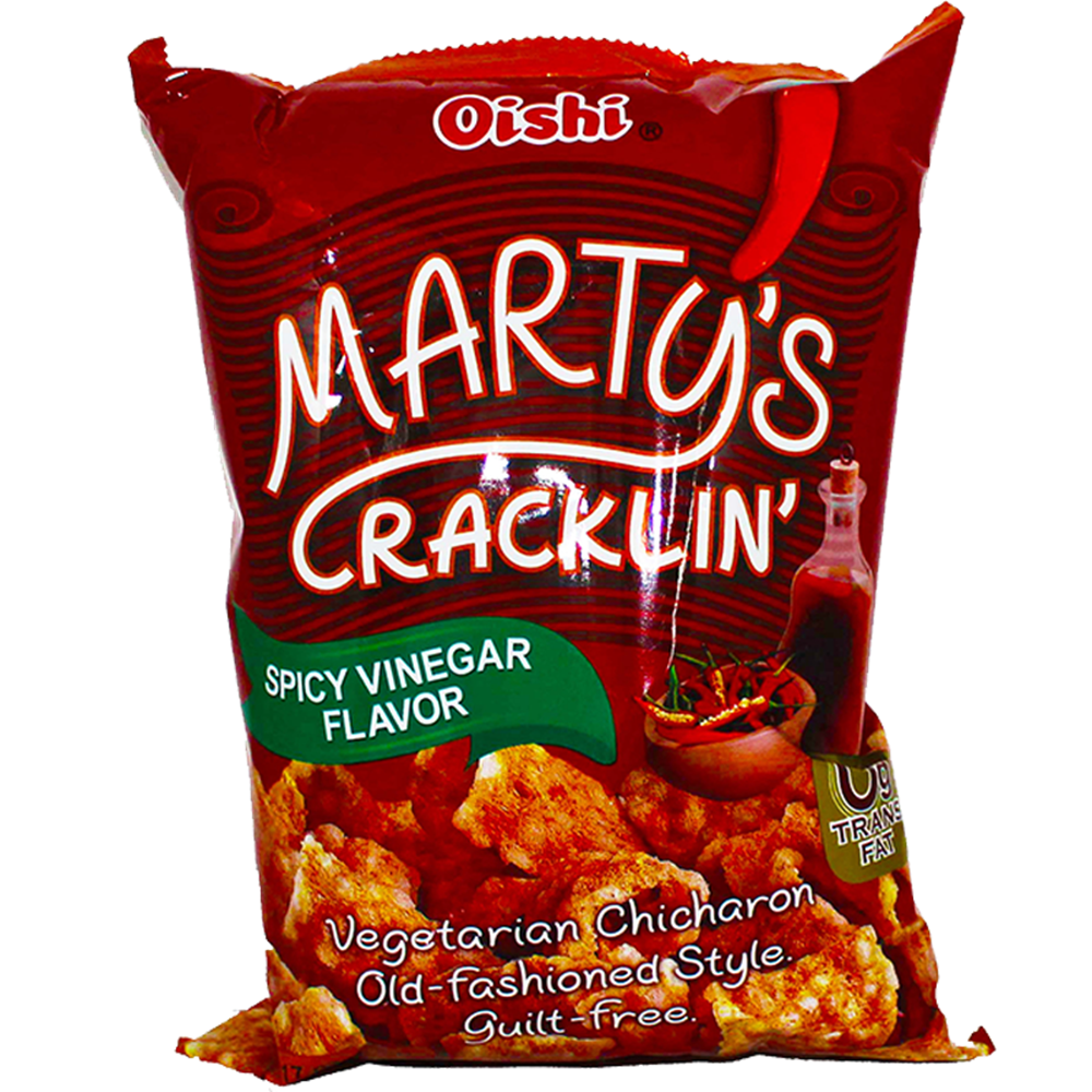 Picture of PH | Oishi | Marty's Crackling Spicy & Vinegar Chicharon | 30x90g.