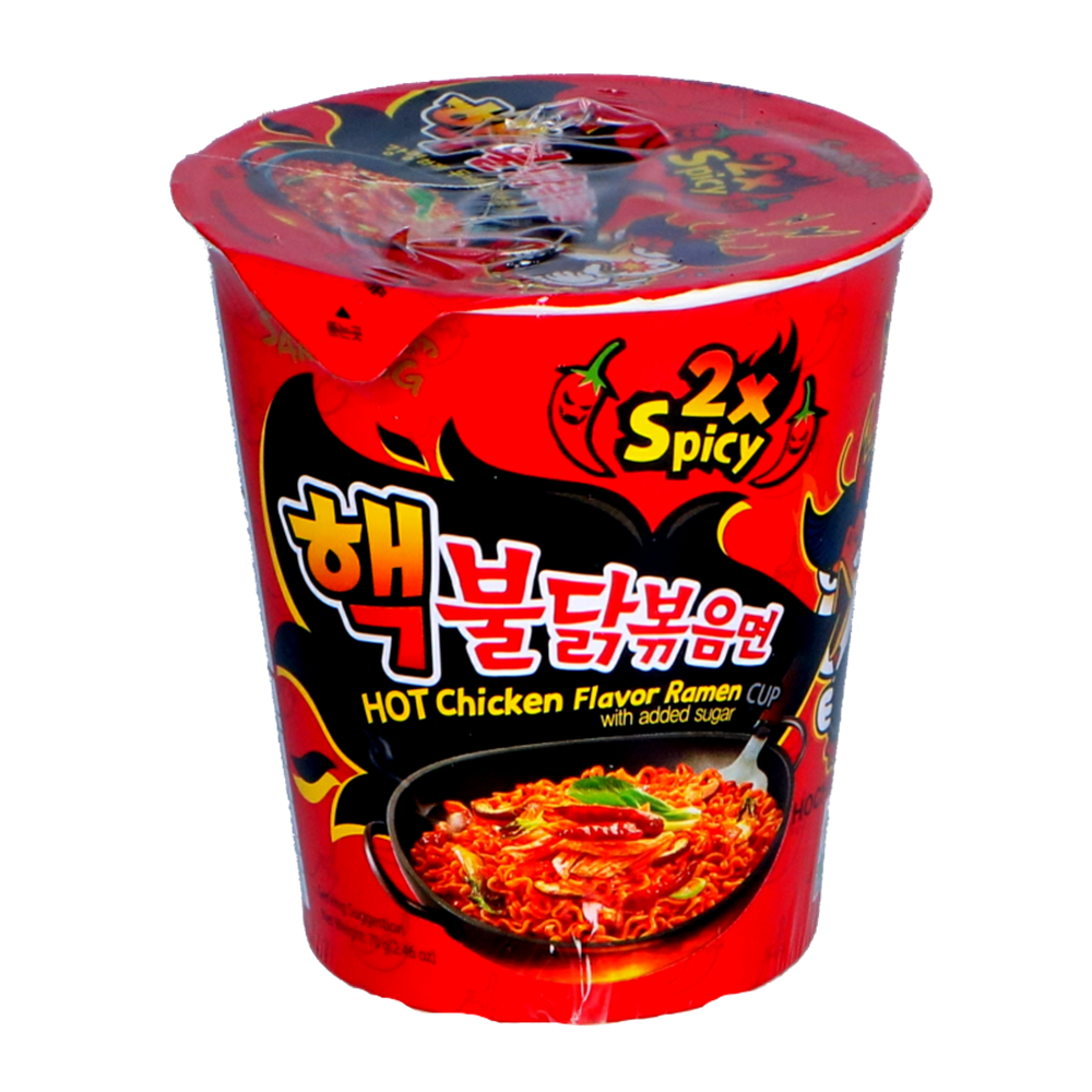 Afbeelding van KR | Samyang | Buldak Ramen Extreme Hot Chicken 2x Spicy Cup | 30x70g. 