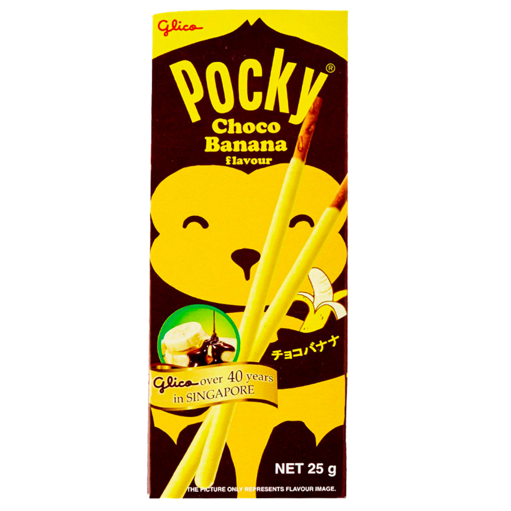 Picture of TH | Glico | Pocky Biscuit Stick Banana Flavor | 12x10x25g.