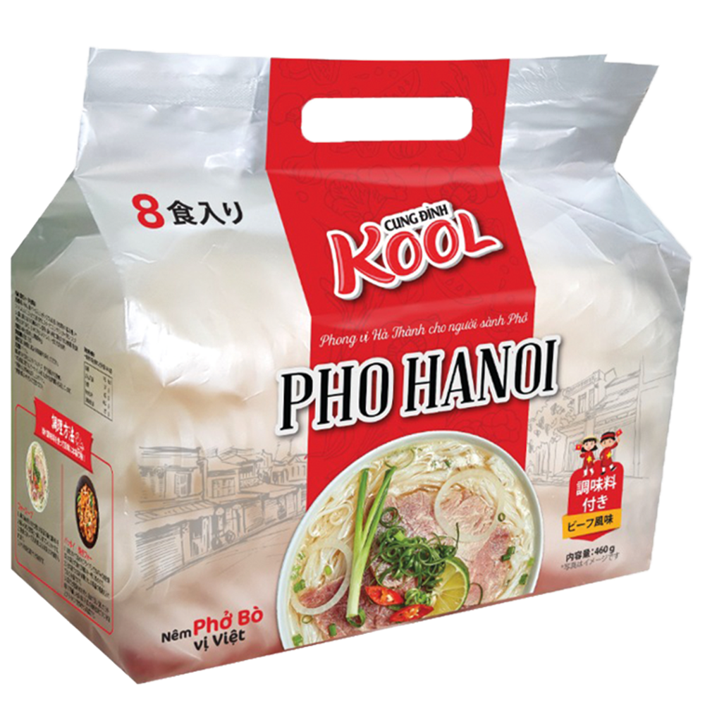 Picture of VN | Cung Dinh - Kool Brand | Instant Rice Noodles Pho Bo - Beef Flavor | 20x(8x57,5g.)