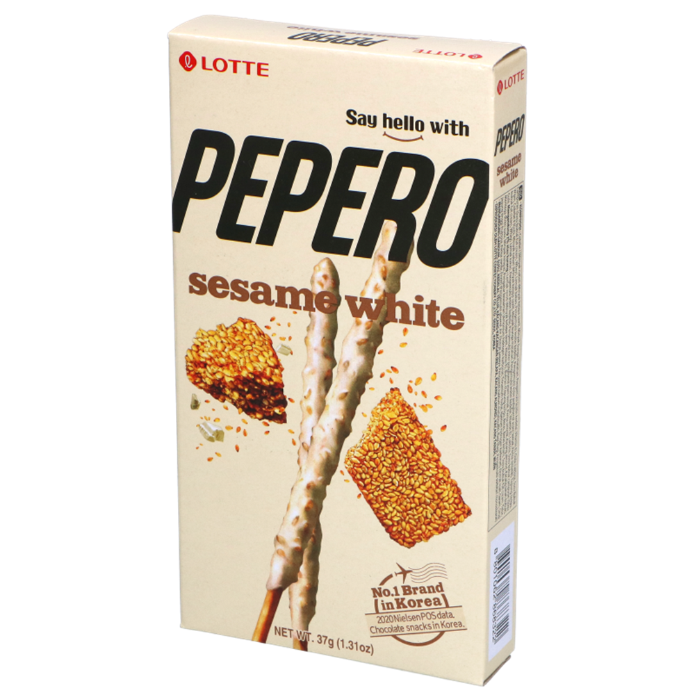 Picture of KR | LOTTE | Pepero Sesam White Pepero Sticks | 40x37g.