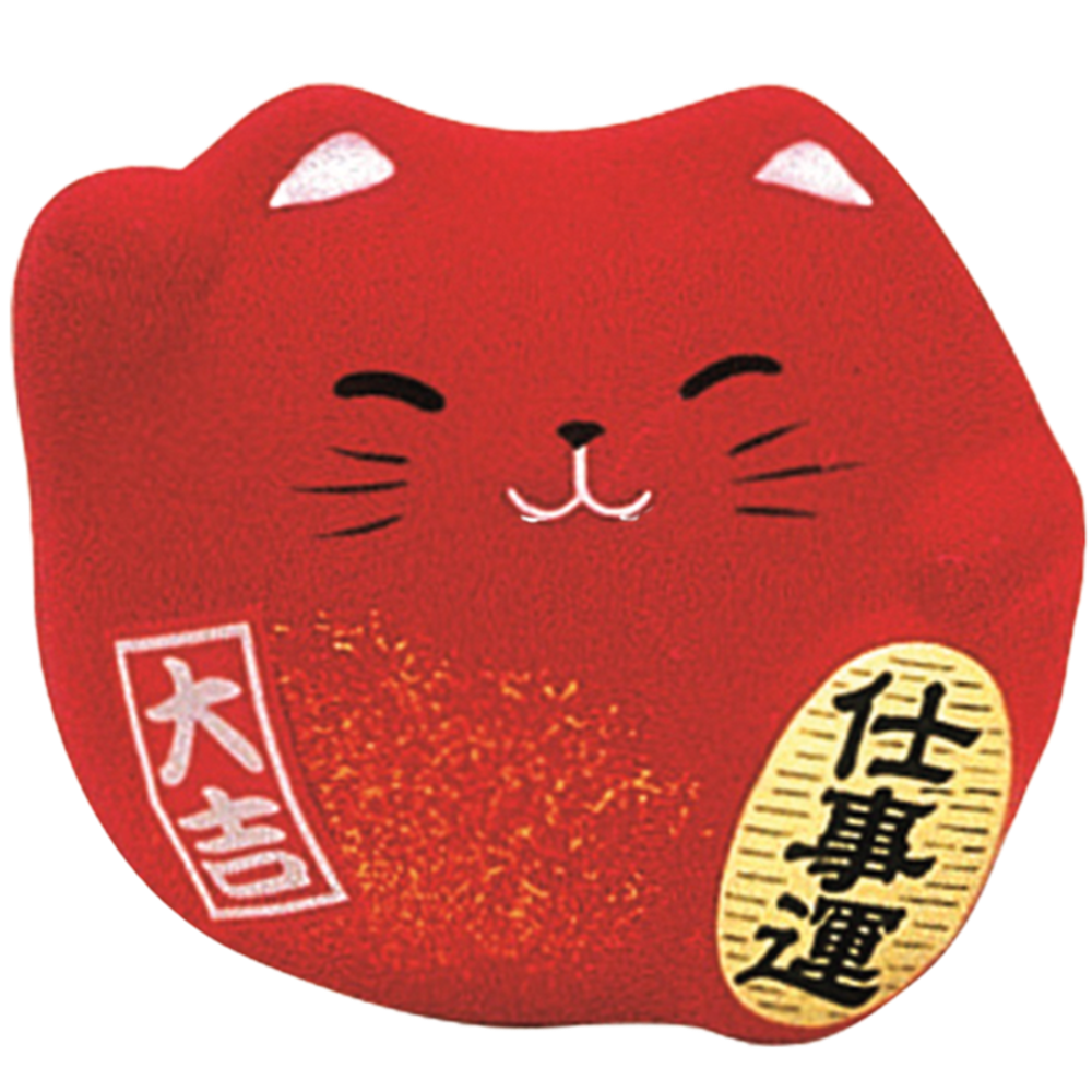 Picture of JP | Tokyo Design Studio | Lucky Cat - Red (Love, 5.5cm.) | 6pcs.