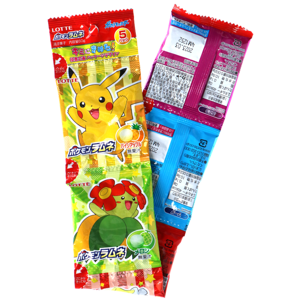 Picture of JP | LOTTE | Pokemon Ramune 5 packs | 8x12x(5x12g.)