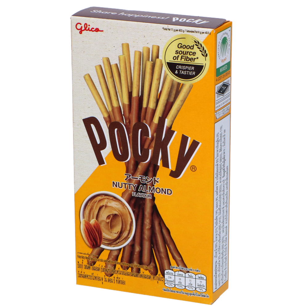Picture of TH | Glico | Pocky Biscuit Stick Almond Taste | 12x10x39g.