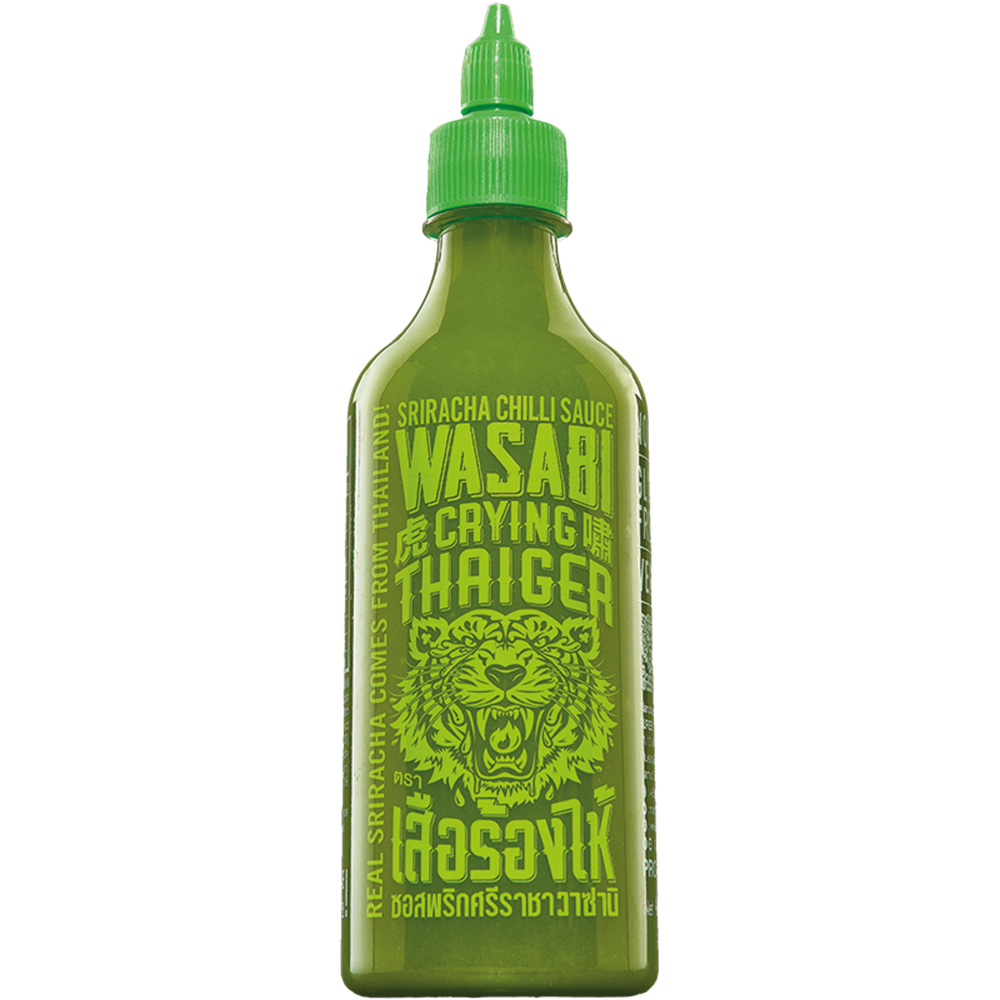 Afbeelding van TH | Crying Thaiger | Sriracha Chilli Sauce - Wasabi | 12x440ml.