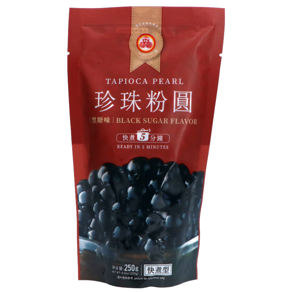 Afbeelding van CN | Wu Fu Yuan | Tapioca Pearl Black Sugar Flavor (5 minutes) | 36x250g.