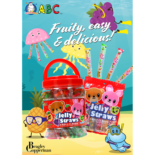 ABC - Jelly Straw - Different Flavors - Bag - Beagley Copperman