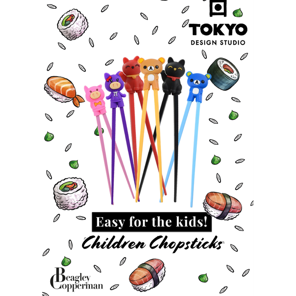 Afbeelding van Poster | Tokyo Design Studio | Kids Chopsticks