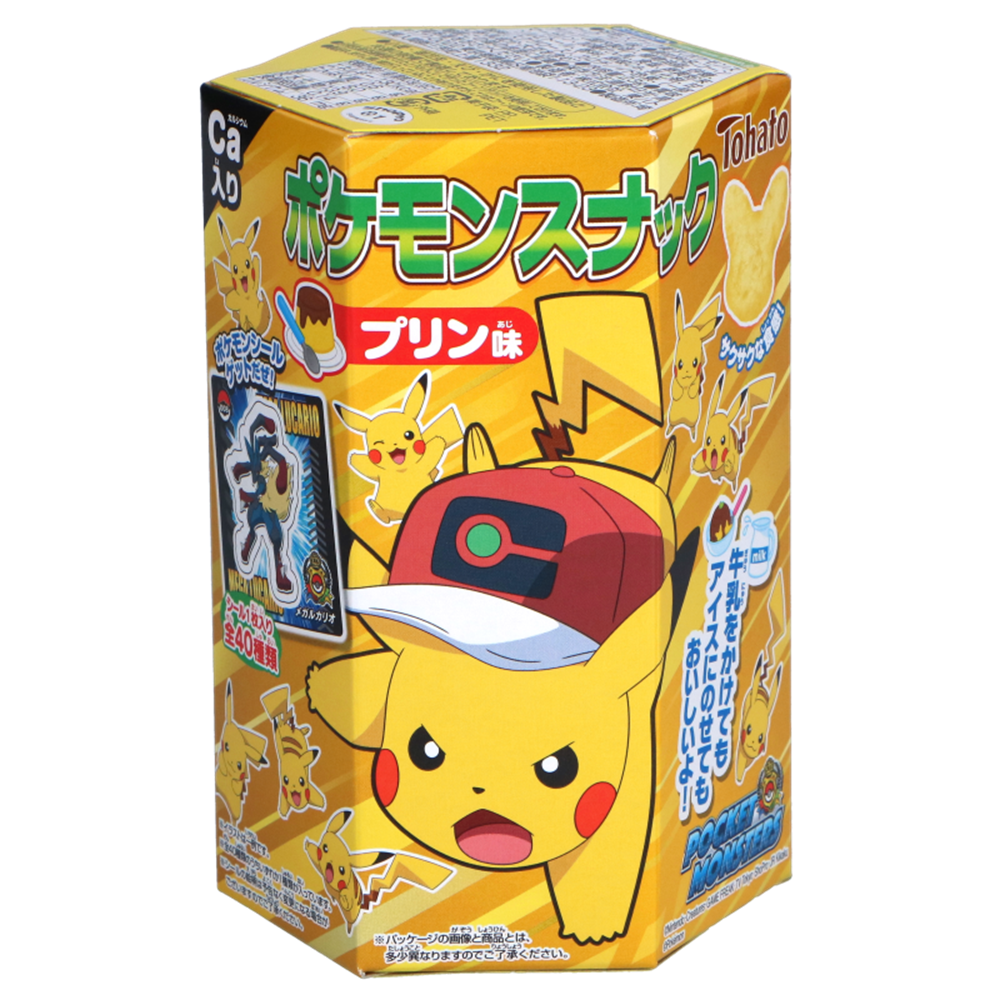 Picture of JP | Tohato | Pokémon Snack Chocolate Puffs Pudding Flavor | 8x6x23g. 