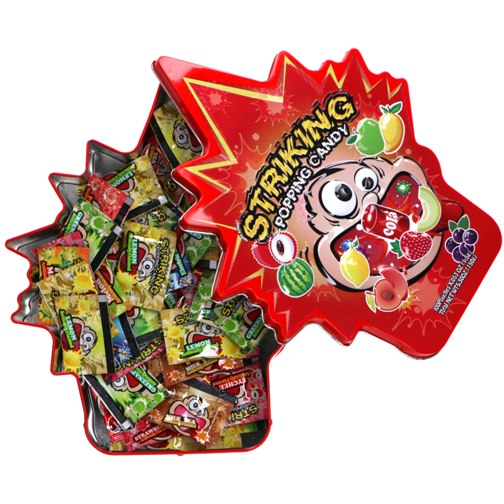Afbeelding van HK | Striking | Popping Candy -  Seasonal Gift Box - Assortment | 10x(1,5g.x100pouches)