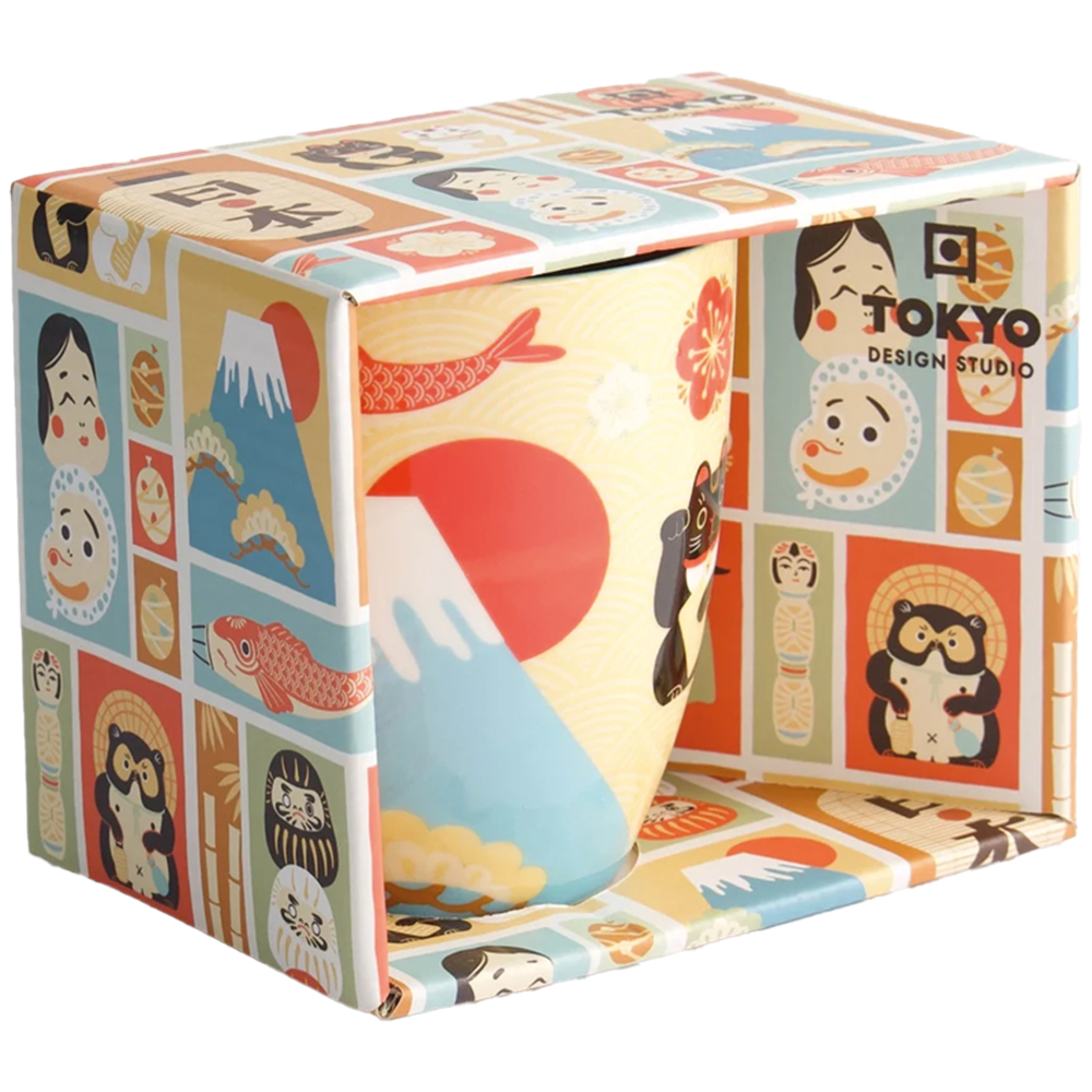 Picture of CN | Tokyo Design Studio | Kawaii Mug, Japan B Giftbox (380ml.) | 6pcs.