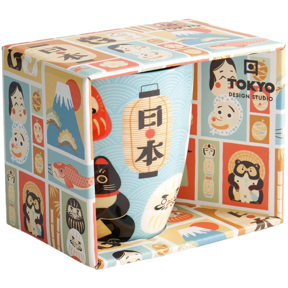 Afbeelding van CN | Tokyo Design Studio | Kawaii Mug, Japan A Giftbox (380ml.) | 6pcs.