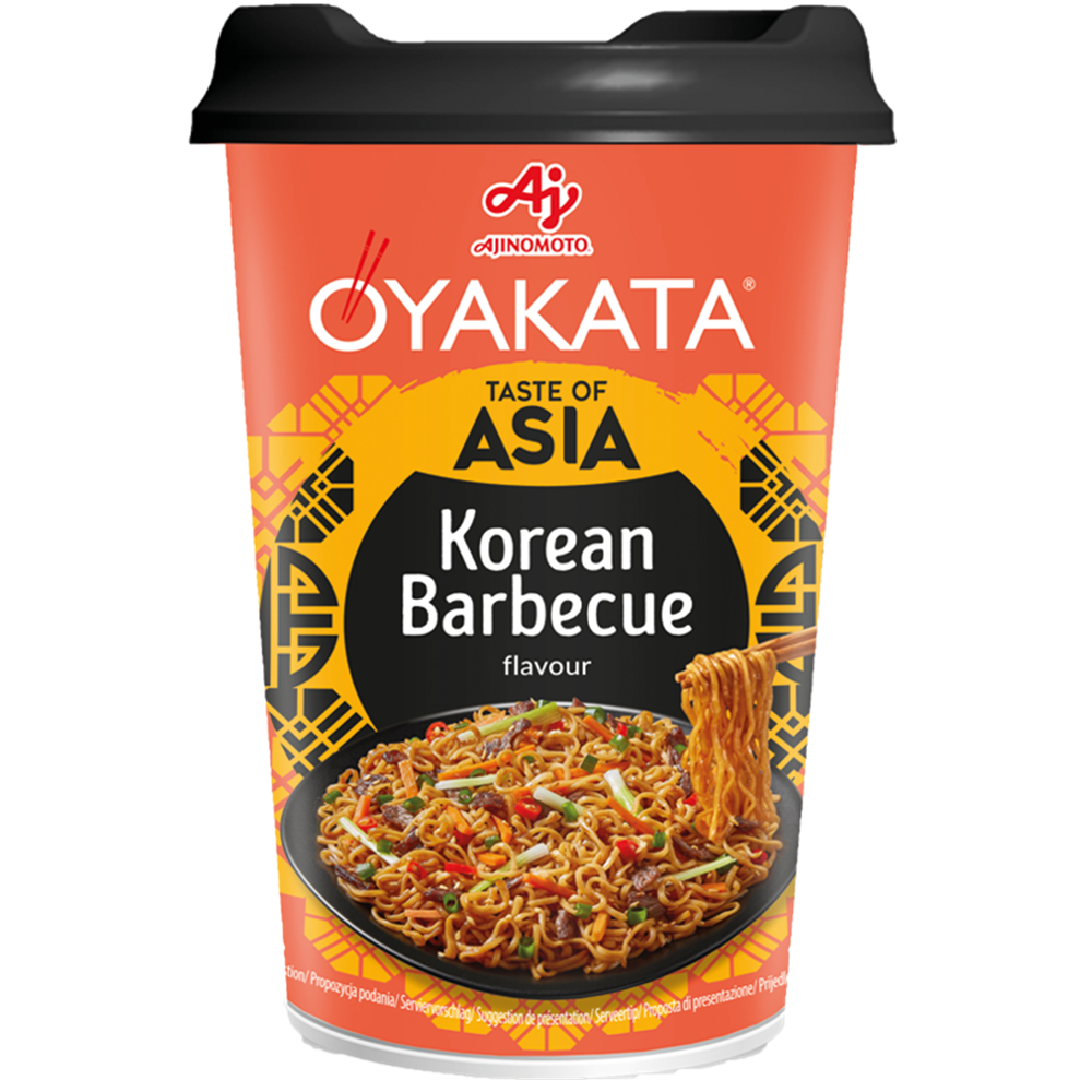 Picture of EU | Ajinomoto | Oyakata Taste of Asia Korean BBQ Noodles - Cup | 8x93g.