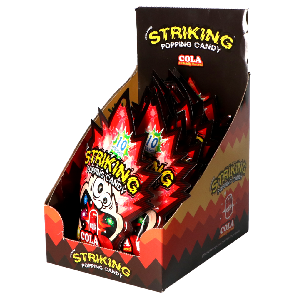 Picture of HK | Striking | Popping Candy - Cola - Display | 4x12x15g. 