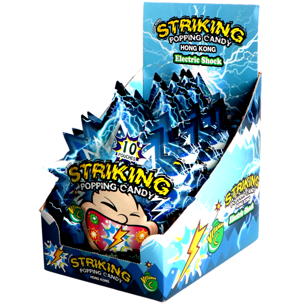 Picture of HK | Striking | Popping Candy - Electric Shock - Display | 4x12x15g. 