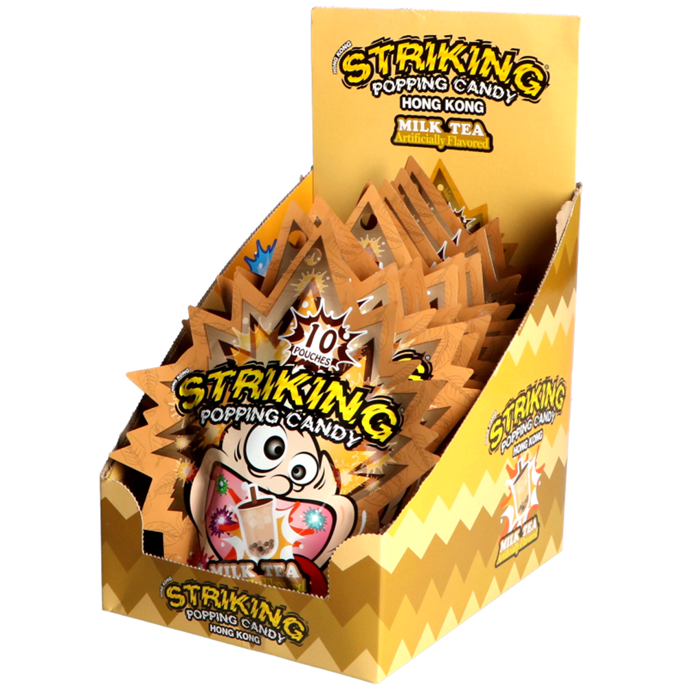 Picture of HK | Striking | Popping Candy -  Milk Tea -  Display | 4x12x15g. 
