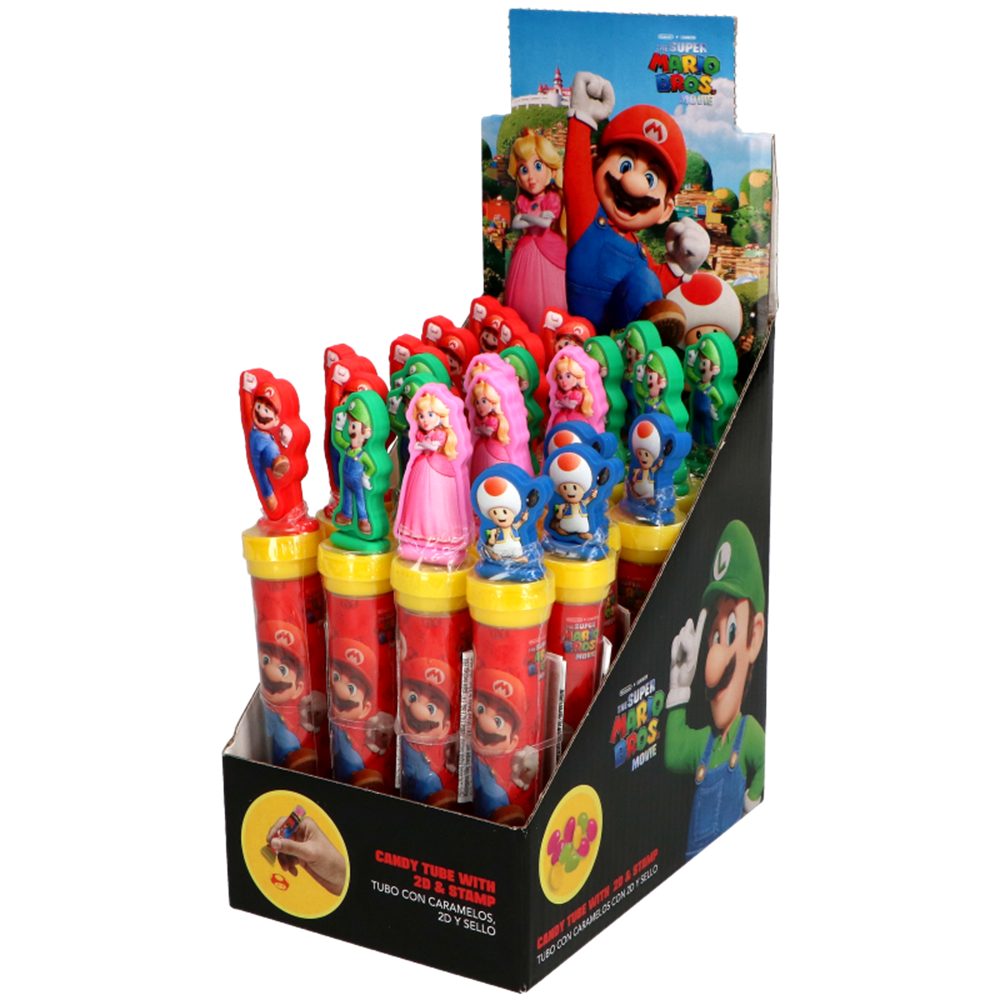 Picture of EU | Super Mario | Stamps with Candy | 24x8g.