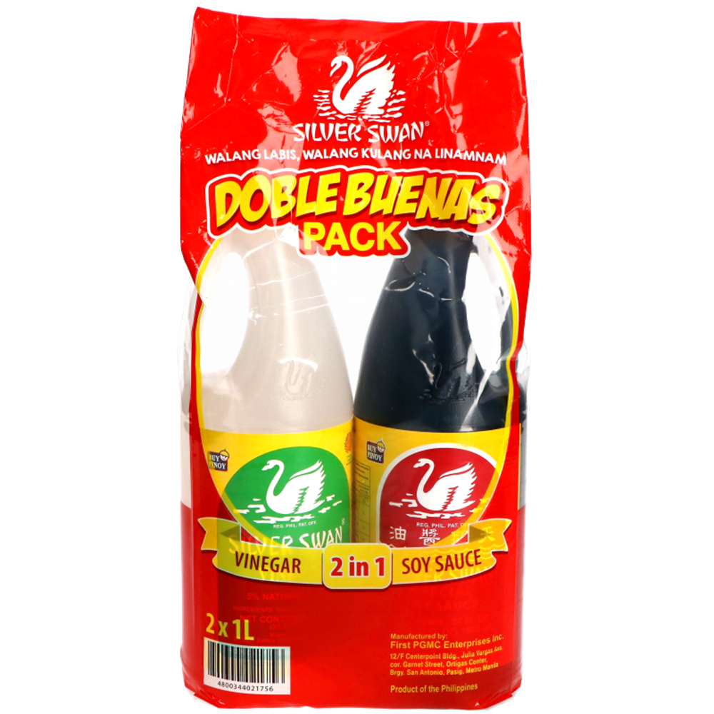 Picture of PH | Silver Swan | Value Pack Soy Sauce + Vinegar 1L | 6x(2x1ltr.)