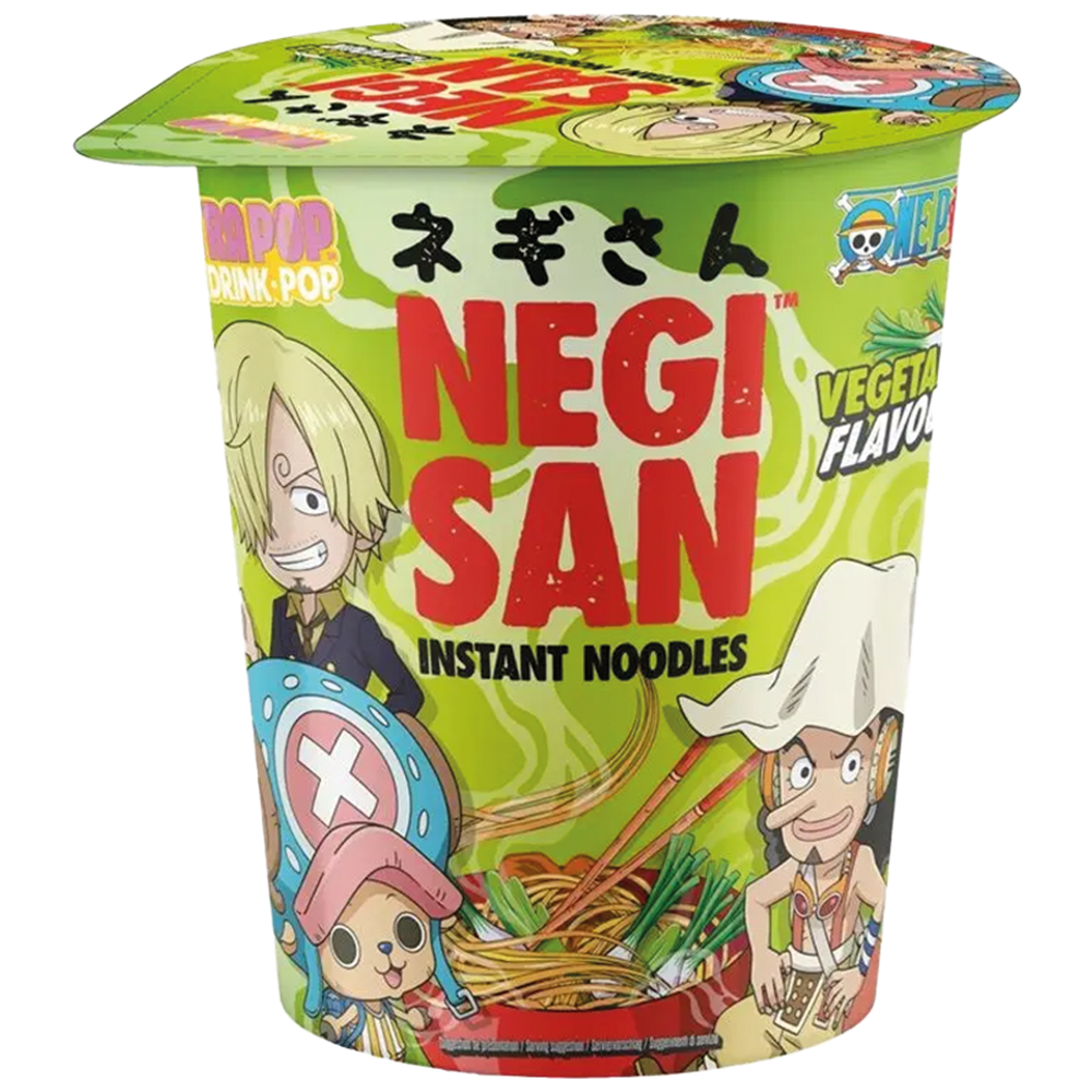 Afbeelding van EU | Ultra Pop | Negi San | One Piece - Vegetable Flavored Instant Noodles | 8x65g.