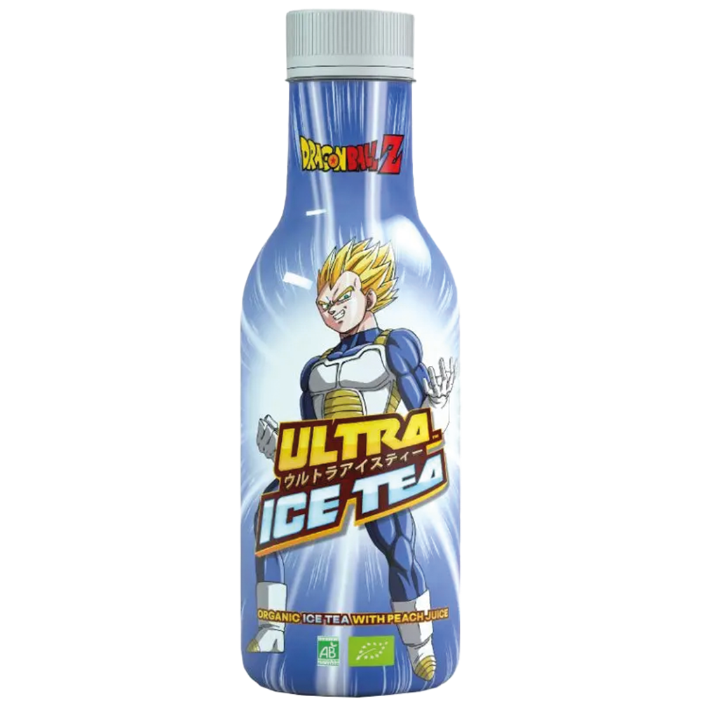 Afbeelding van EU | Ultra Pop | Dragon Ball Z - White Tea Infusion & Peach Juice | Vegeta | 12x500ml.
