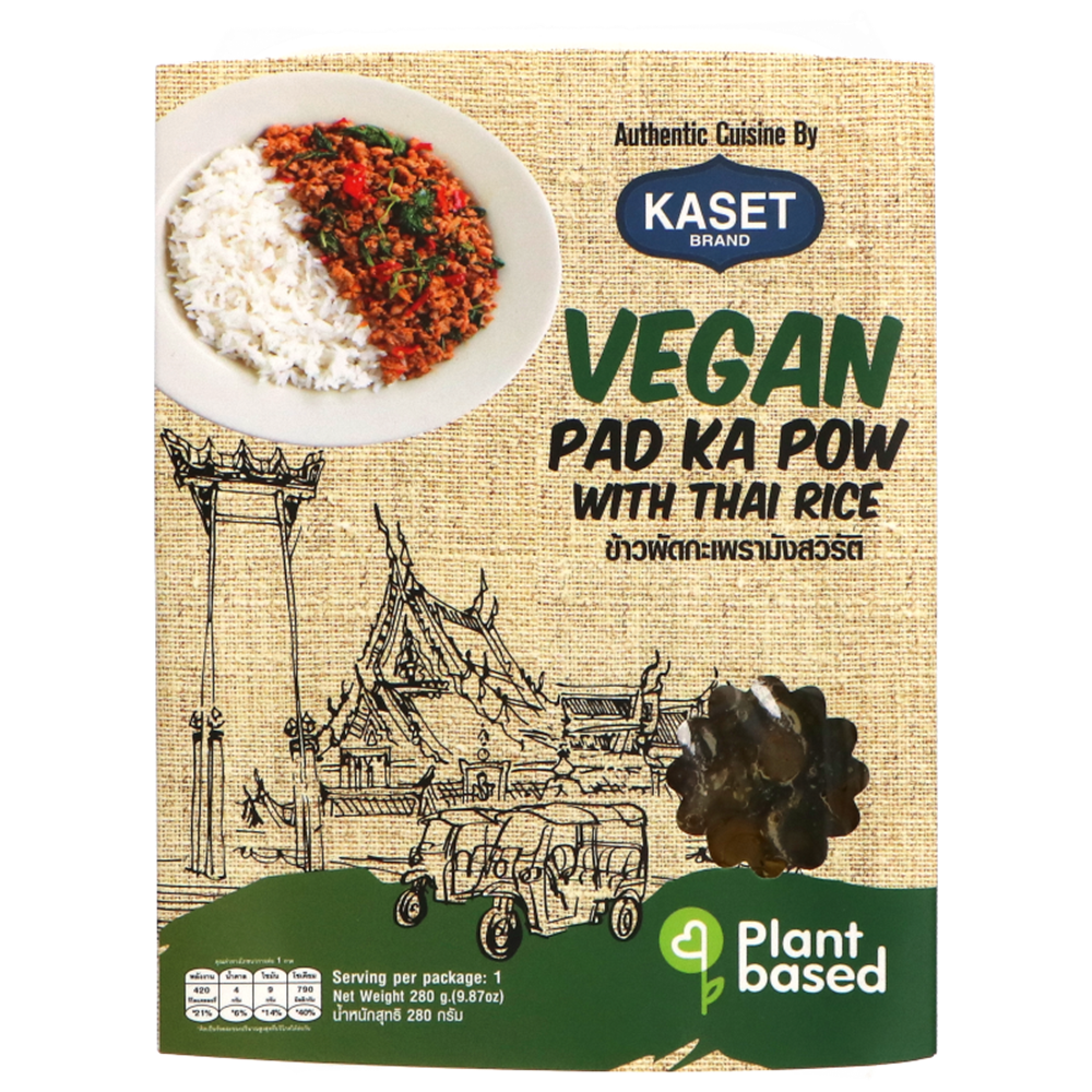 Picture of TH | Kaset | Ready to Eat - Pad Kai Ka-Pow Curry Vegan | 16x280g.