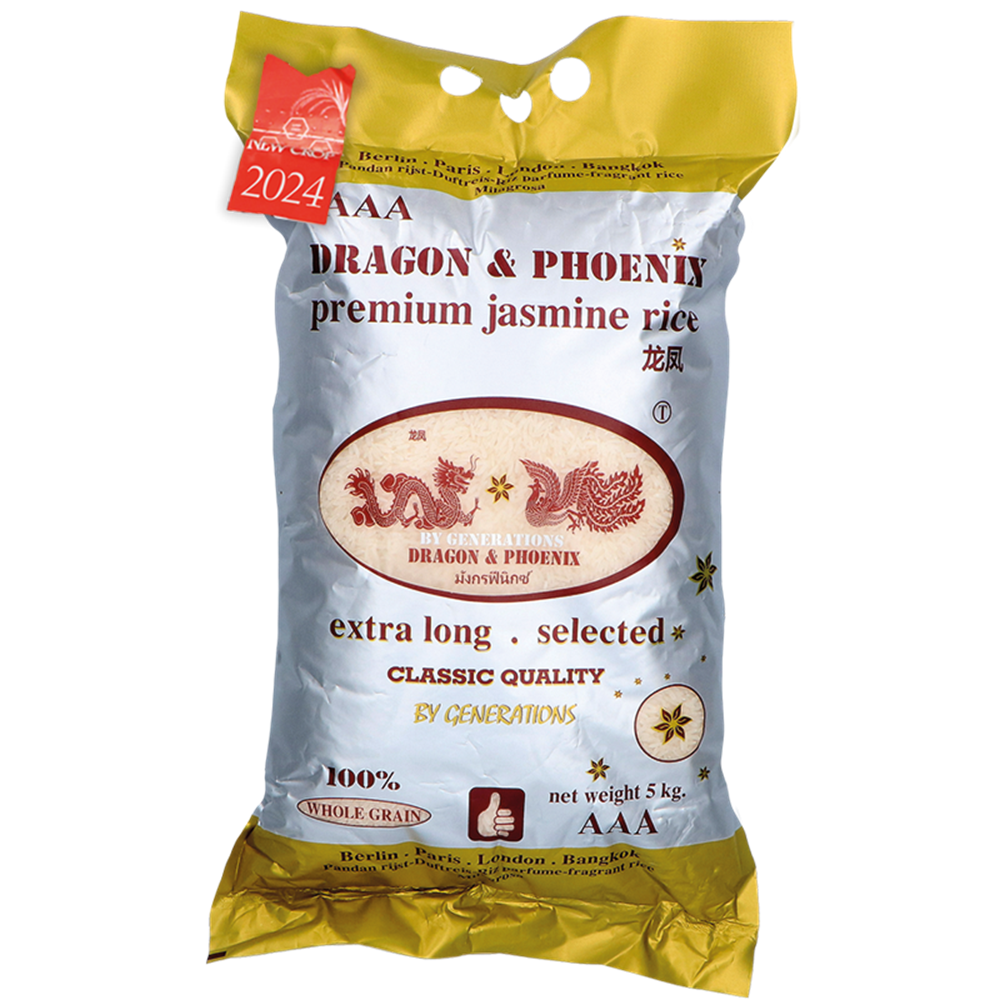 Picture of KH | Dragon & Phoenix | Jasmine Rice Premium Quality 100% NEW Crop 2024 | 4x5kg.