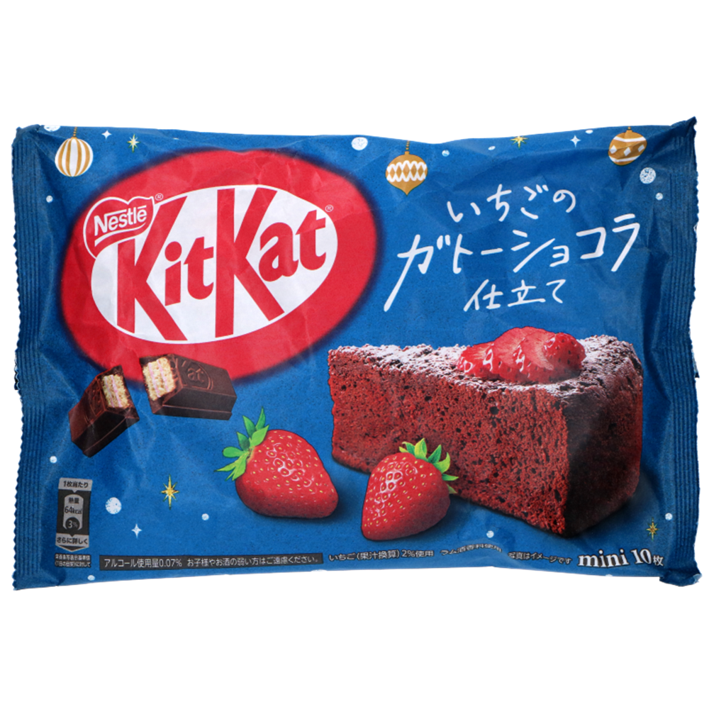 Afbeelding van JP | Nestlé | KitKat Mini - Strawberry Chocolate Cake (10pcs.) (Limited) | 24x116g. 
