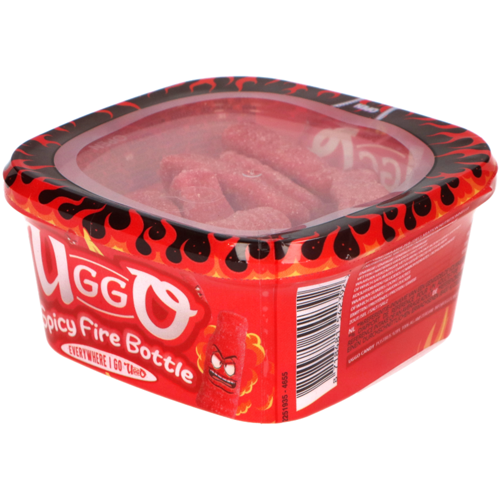 Picture of EU | Uggo | Spicy Fire Bottle Candy in Jar | 12x200g.