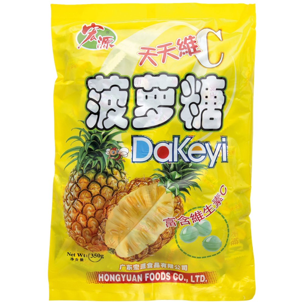 Picture of CN | Hong Yuan | Candy - Pineapple | 24x350g.