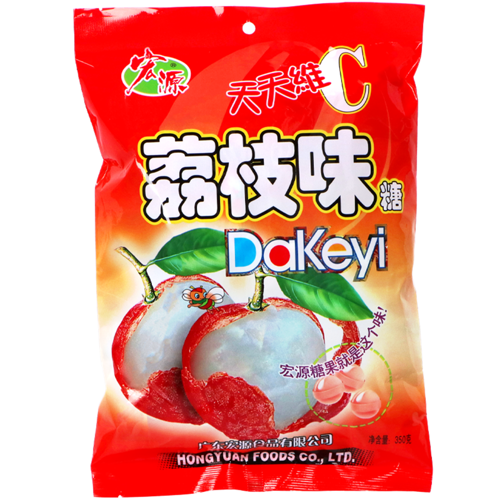 Picture of CN | Hong Yuan | Candy - Lychee | 24x350g.