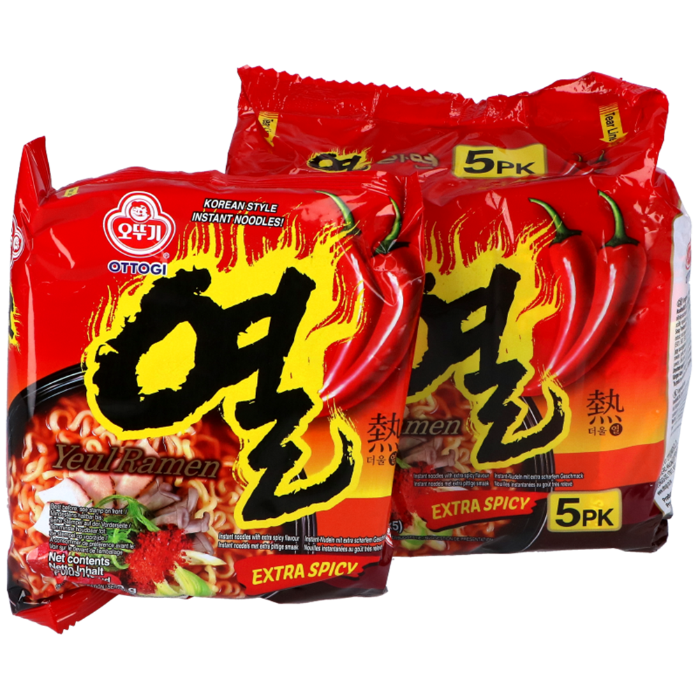 Afbeelding van KR | Ottogi | Yeul Ramen (Multipack) - Extra Spicy | 8x5x120g.