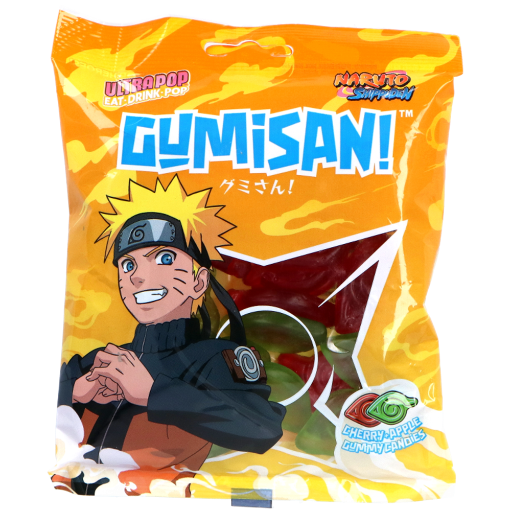 Picture of EU | Ultra Pop | Gumisan | Cherry and Apple Flavored Gummies | Naruto | 14x180g.