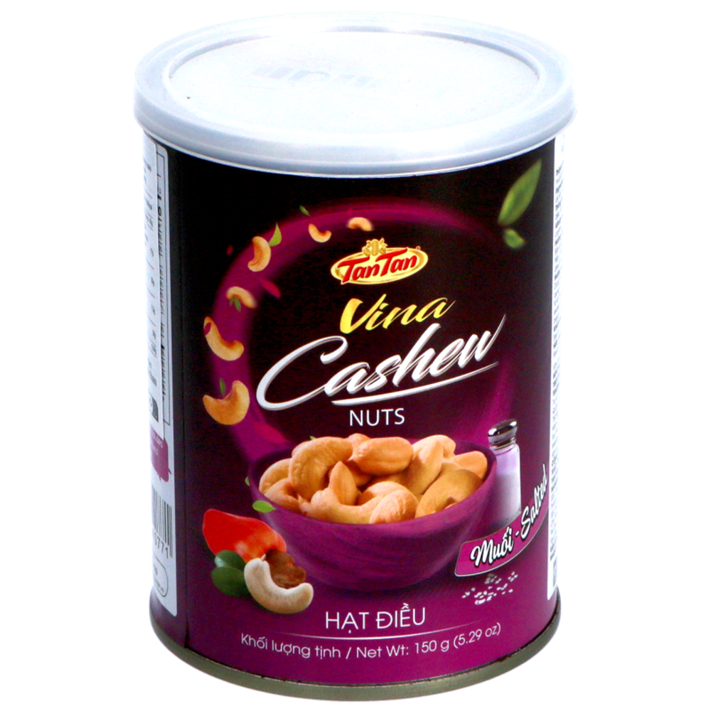 Picture of VN | Tan Tan | Fried Salted Cashew Nuts - Can | 30x150g.