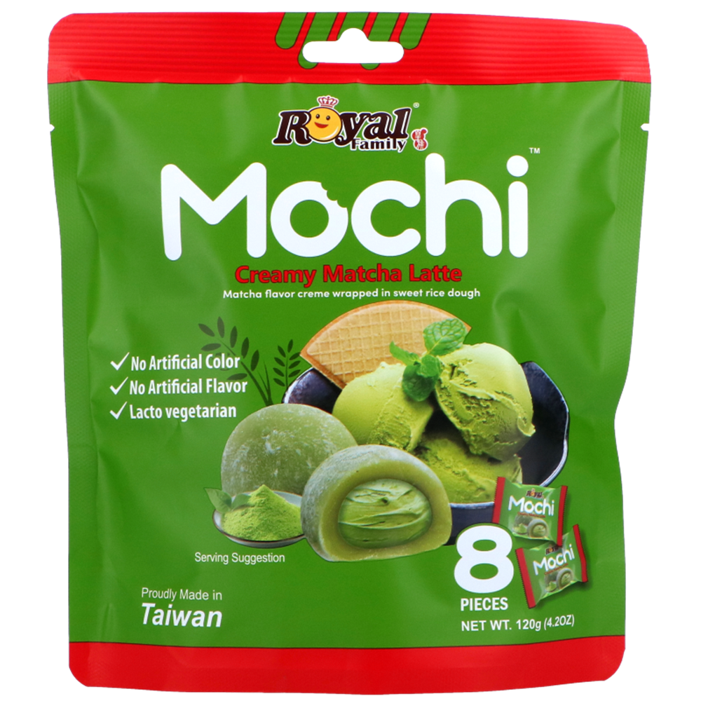 Afbeelding van TW | Royal Family | Mochi - Creamy Matcha Latte | 24x120g.