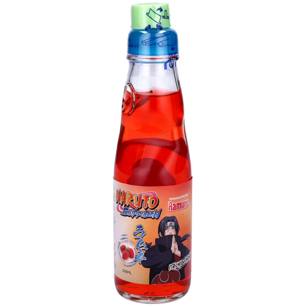 Picture of JP | Naruto | Ramune Strawberry Soda Pop Drink | 30x200ml.