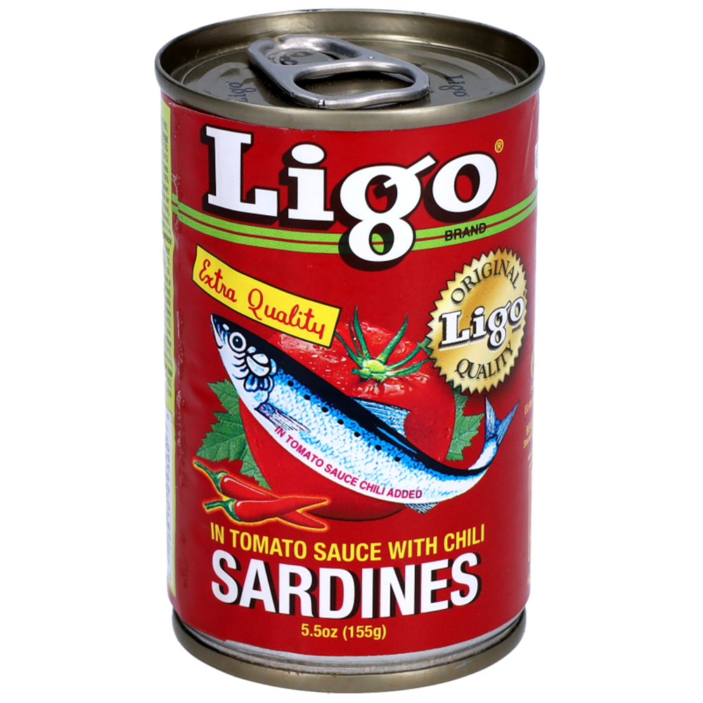 Afbeelding van PH | Ligo | Sardines in Tomato Sauce with Chilli | 100x155g.