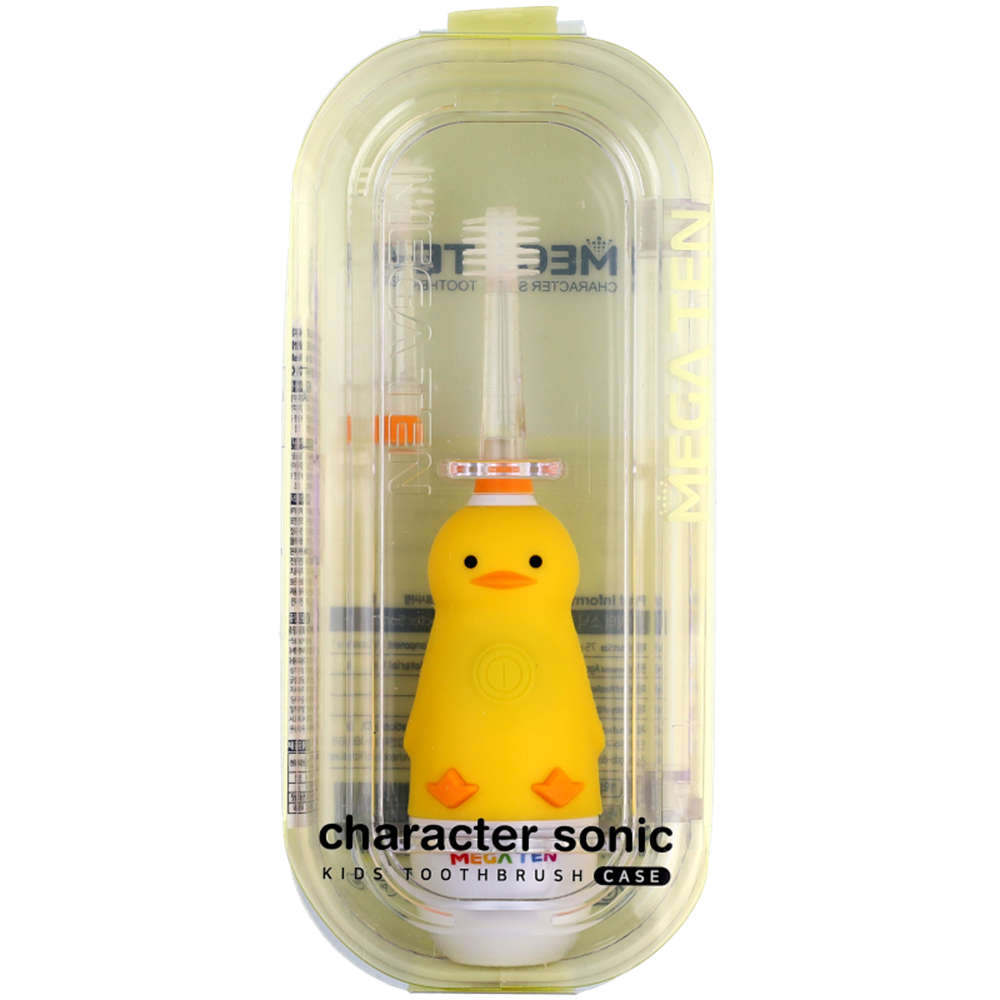 Picture of KR | Mega Ten | Kids 360° Sonic Electric Toothbrush Duck | 3pcs.