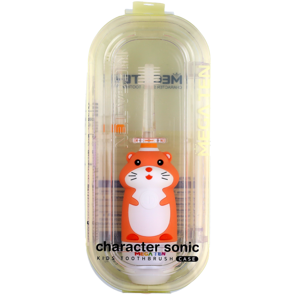 Picture of KR | Mega Ten | Kids 360° Sonic Electric Toothbrush Hamster | 3pcs.