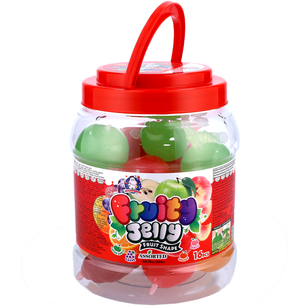 Picture of MY | ABC | Fruity Jelly - Fruit Shape Assorted (16pcs.) | 6x856g.