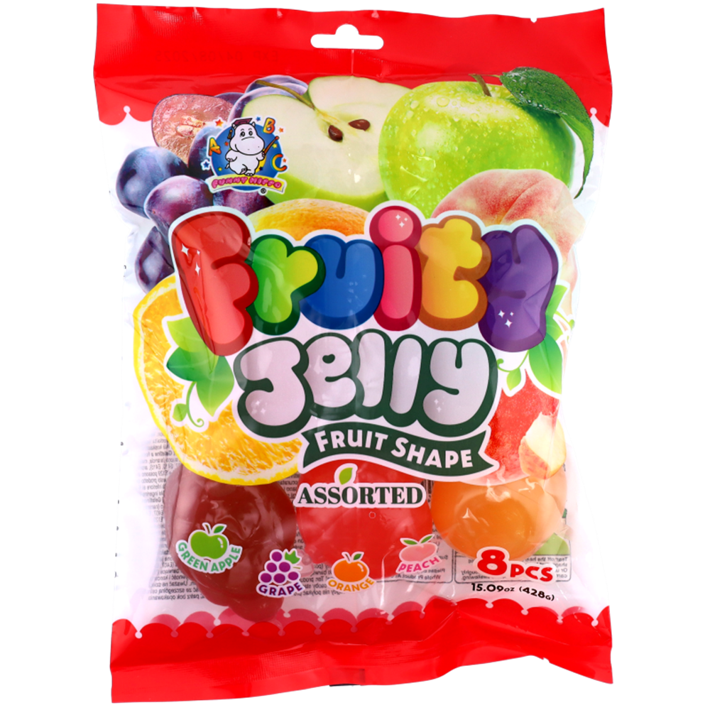 Afbeelding van MY | ABC | Fruity Jelly - Fruit Shape Assorted (8pcs.)  | 15x428g.