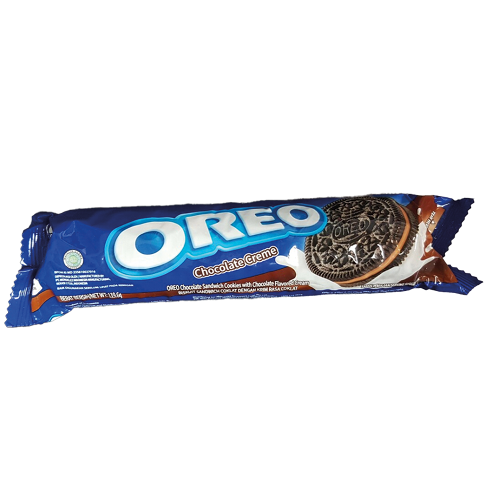 Picture of ID | OREO | Chocolate Sandwich Cookies in Roll - Chocolate Cream Flavor | 24x119,6g.