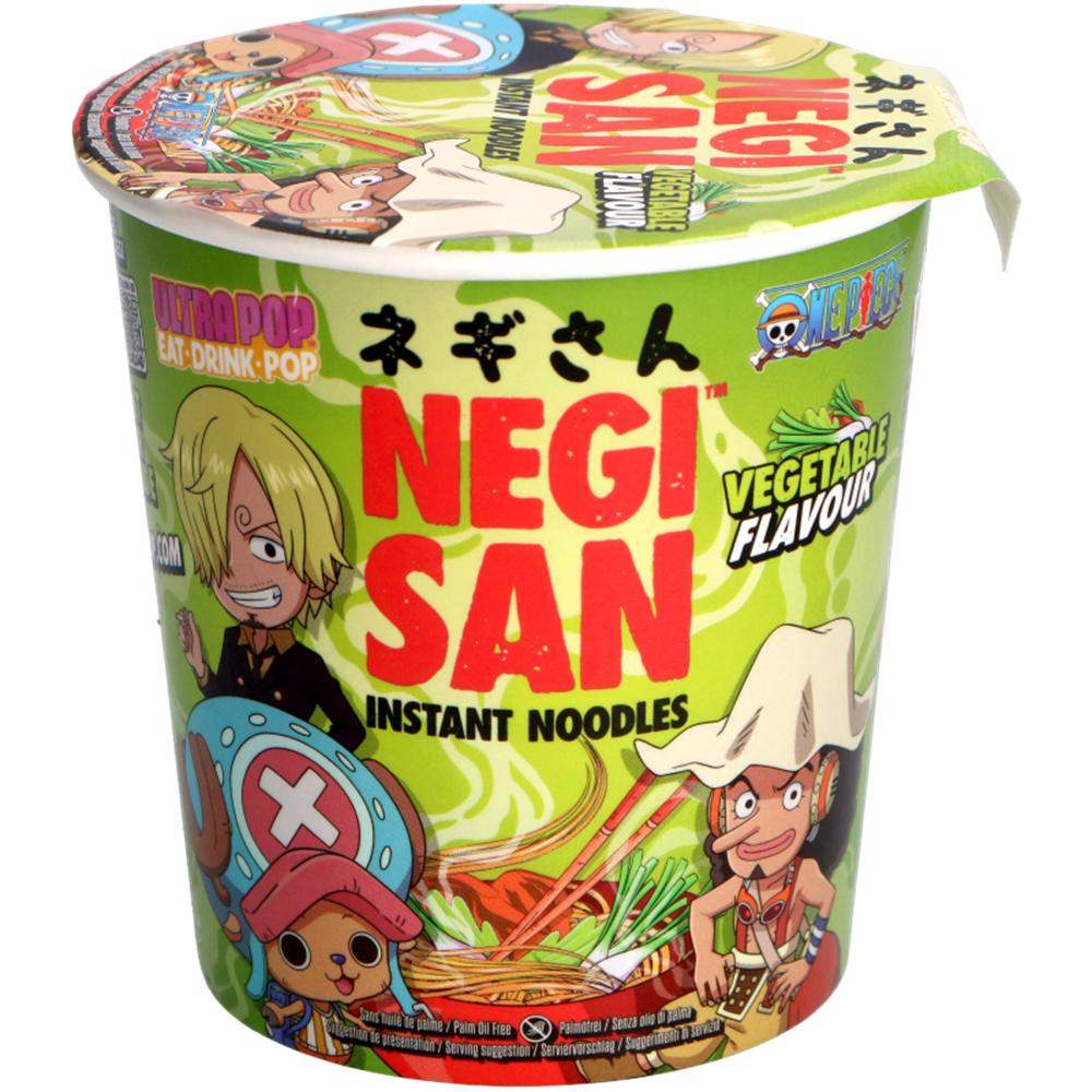 Picture of EU | Ultra Pop | Negi San | One Piece - Vegetable Flavored Instant Noodles | 8x65g.